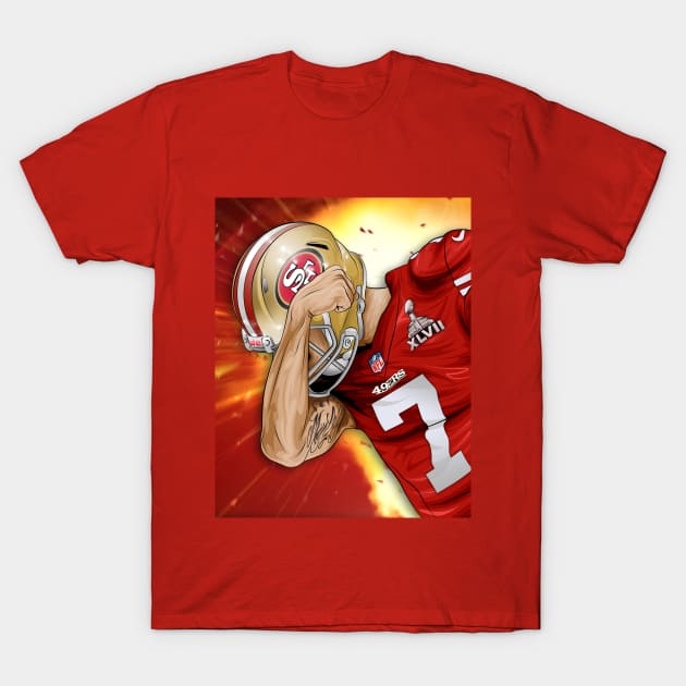 COLIN KAEPERNICK / GOLD T-Shirt by Jey13